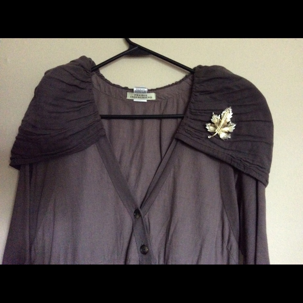 Vintage Sarah Coventry: Gold/Silver Toned Brooch - Picture 8 of 8